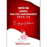 IGNOU MCO 06 solved assignment 2023-24 pdf download