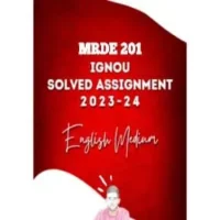 IGNOU MRDE 201 solved assignment 2023-24 pdf download