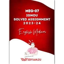 IGNOU MEG 07 solved assignment 2023-24 pdf download